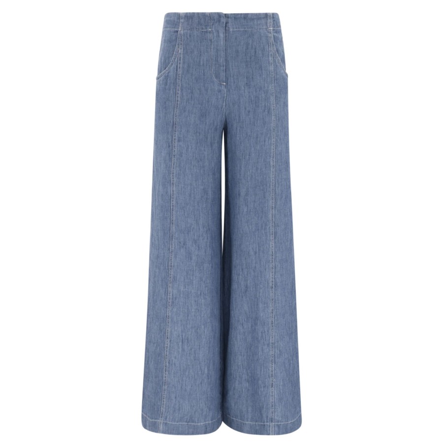Clothing Twp | Demie High Rise Hemp Jean Medium Indigo