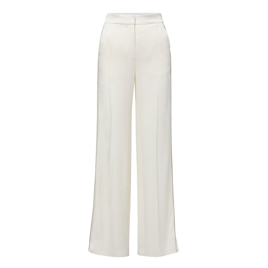Clothing Veronica Beard | Millicent Evening Pant Winter White