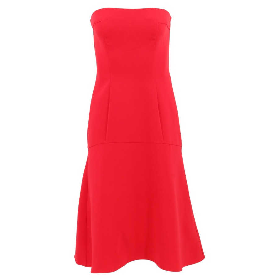 Clothing Amanda Uprichard | Basia Dress Scarlet