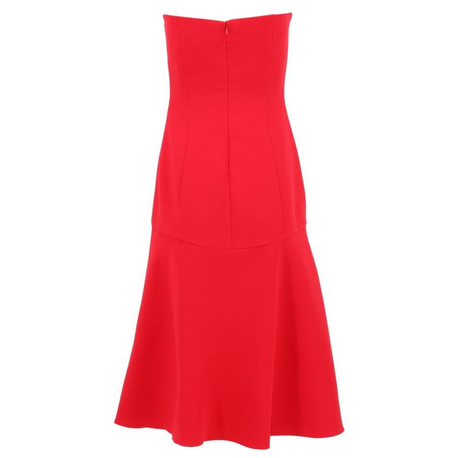 Clothing Amanda Uprichard | Basia Dress Scarlet