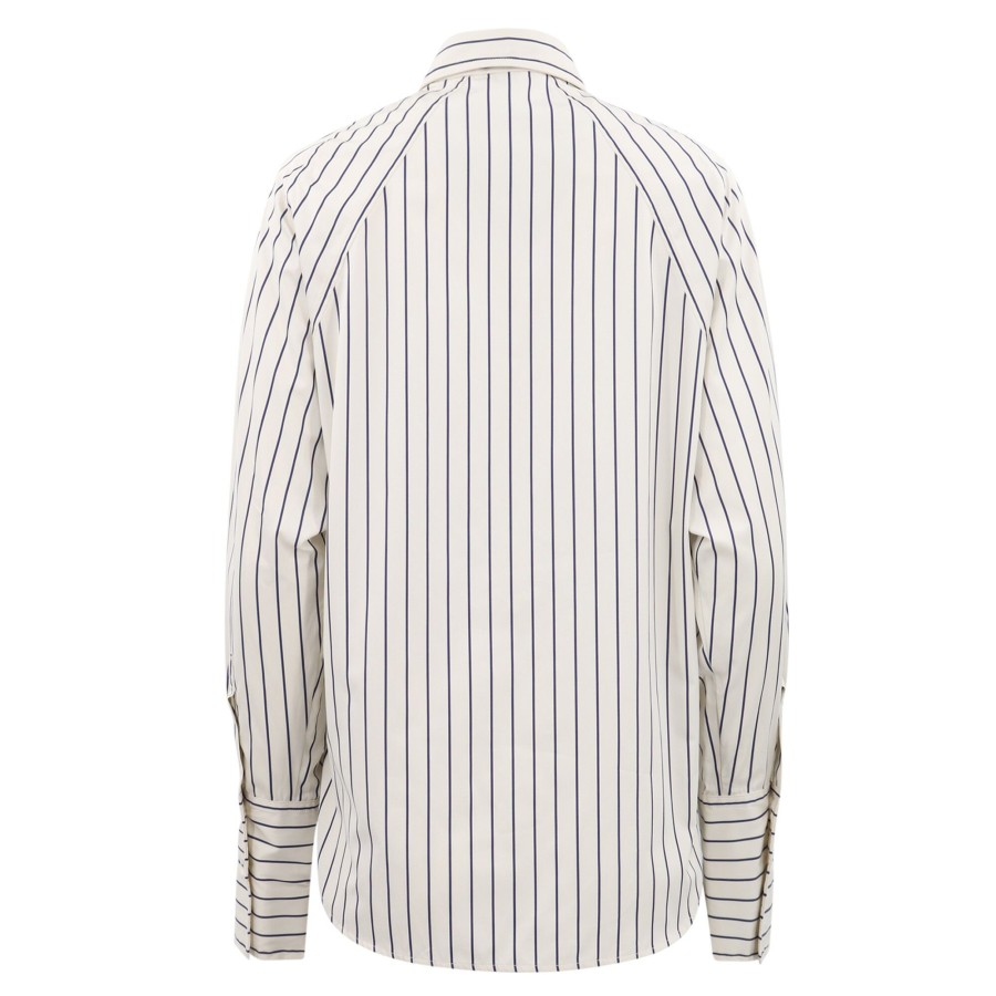 Clothing Odeeh | Bold Stripe Shirt Milk