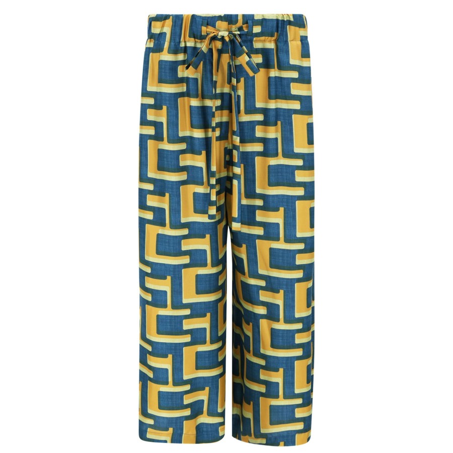 Clothing Odeeh | Pop Art Maze Pant Green