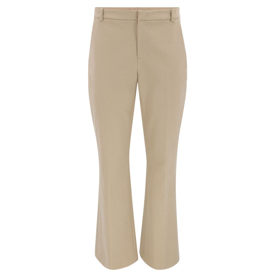 Clothing Vince | Cotton Stretch Boot Cut Trouser Sesame