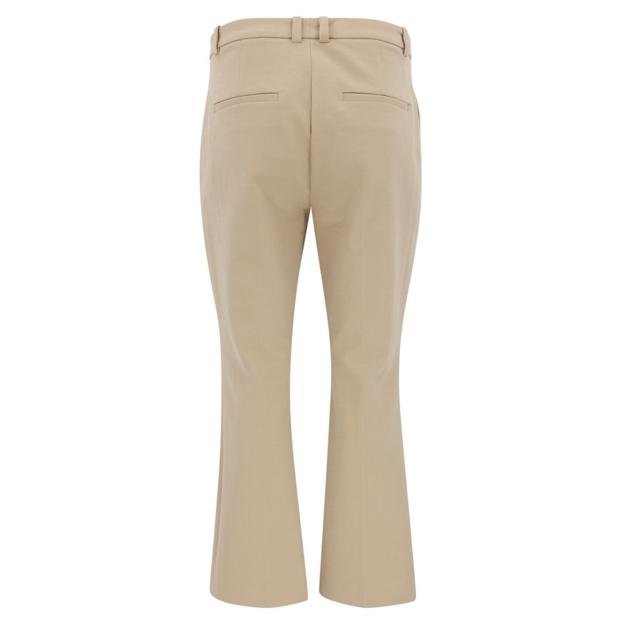 Clothing Vince | Cotton Stretch Boot Cut Trouser Sesame