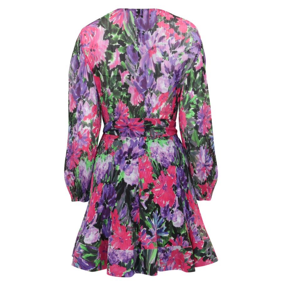 Clothing Milly | Liv Wildflower Garden Pleated Dress Multi