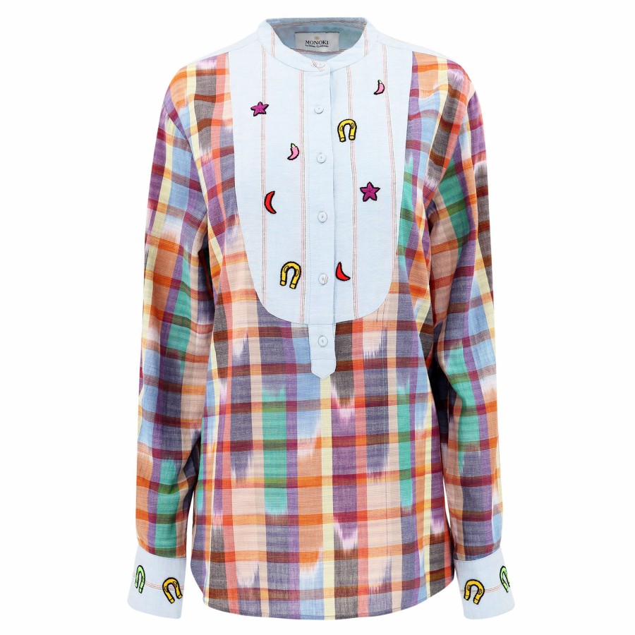 Clothing Monoki | Lucky Belize Embroidered Shirt Purple