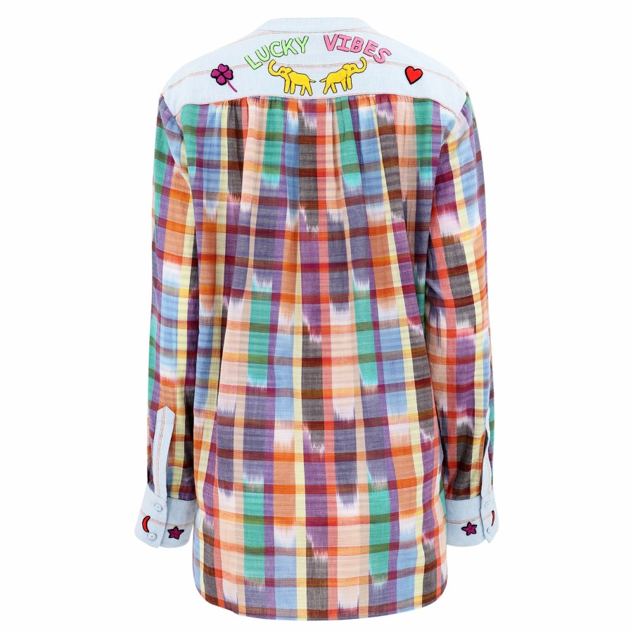 Clothing Monoki | Lucky Belize Embroidered Shirt Purple