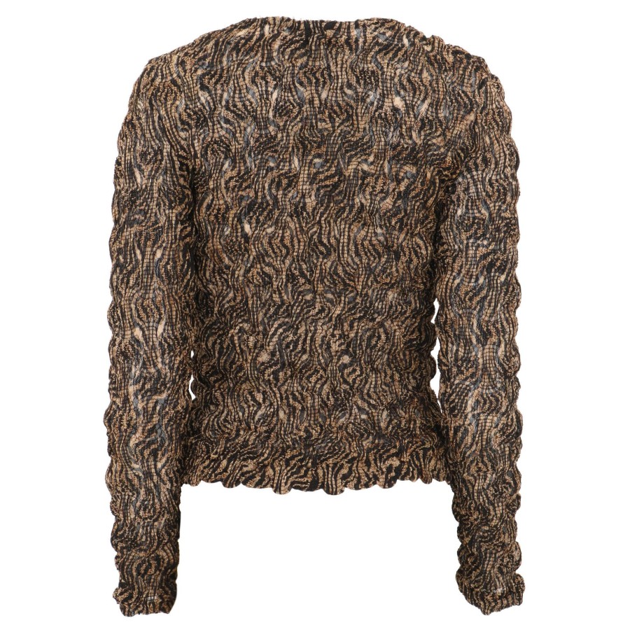 Clothing Nanushka | Rosine Cropped Cardigan Zebra