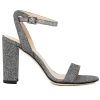 Shoes Pelle Moda | Brynn Ankle Strap Sandals Pewter Metallic