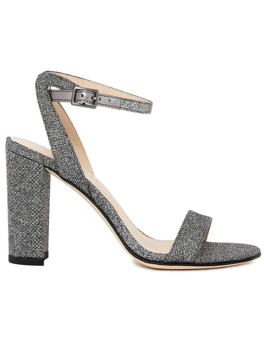 Shoes Pelle Moda | Brynn Ankle Strap Sandals Pewter Metallic