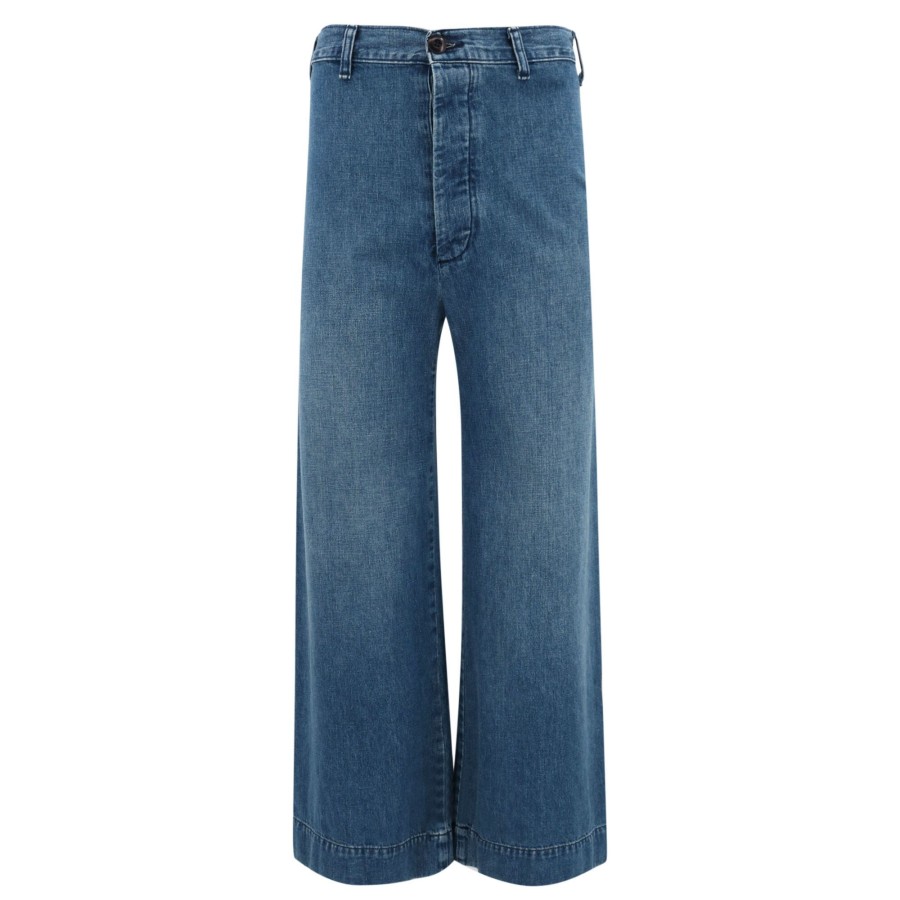 Clothing The Great | The Seafair Wide Leg Jeans Marina Wash