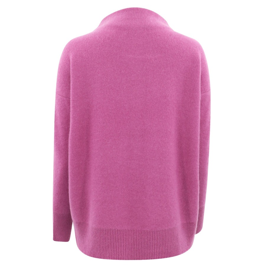 Clothing Vince | Plush Cashmere Funnel Neck Sweater Charcoal