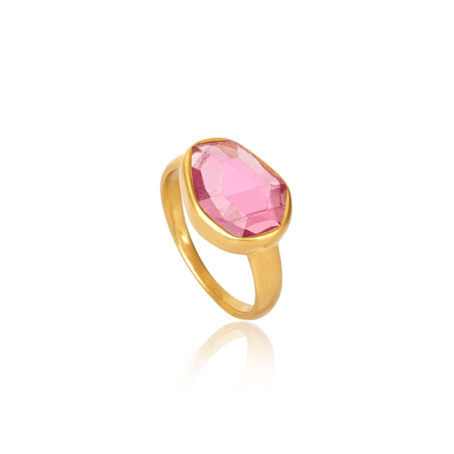 Jewelry Pippa Small | A New Day 18Kt Gold And Ring Pink Tourmaline