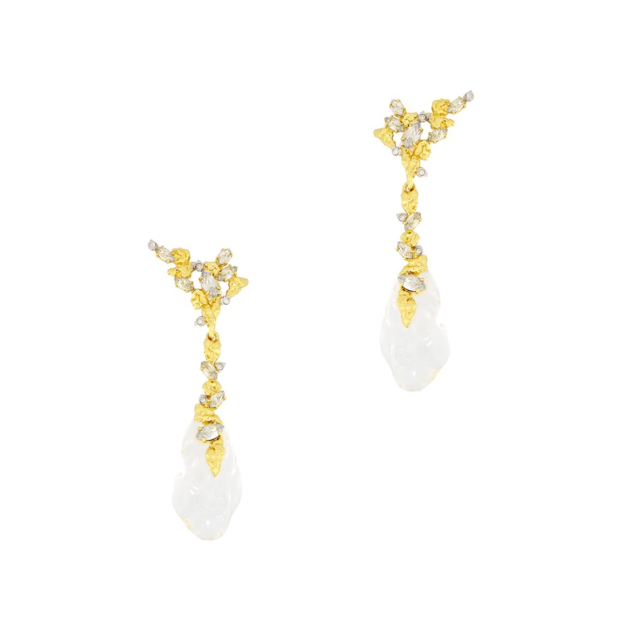 Jewelry Alexis Bittar | Dream Rain Post Drop Earrings Crystal