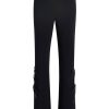 Clothing Cinq à Sept | Marina Full-Length Side-Tie Crepe Pants Black