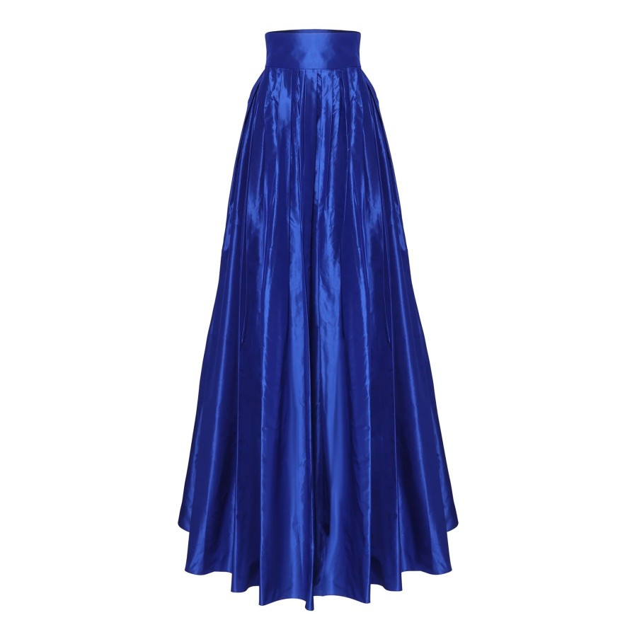 Clothing Carolina Herrera | Silk Ball Skirt Cobalt