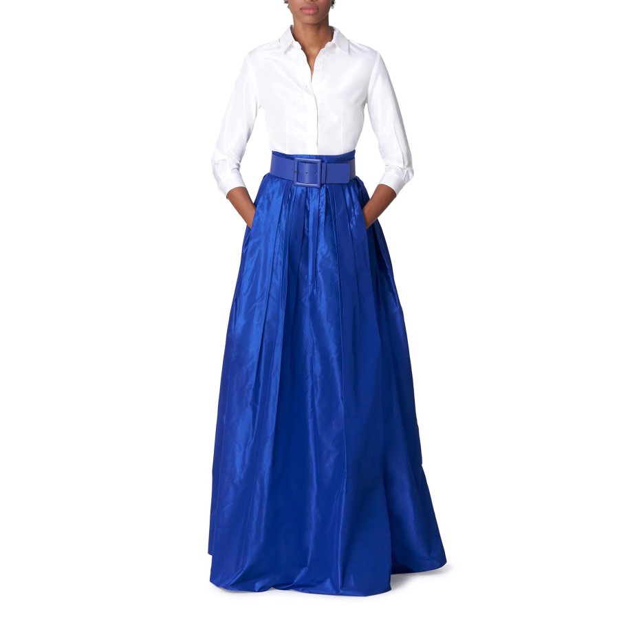 Clothing Carolina Herrera | Silk Ball Skirt Cobalt