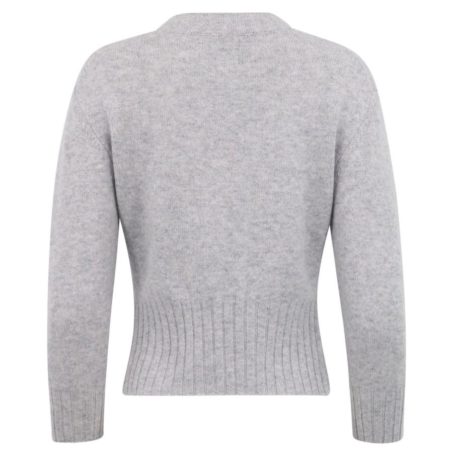 Clothing Loulou Studio | Mora Crop Cashmere Sweater Black (Out Of Stock)