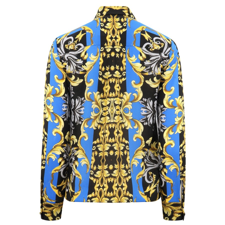Clothing Alice + Olivia | Willa Placket Top Regal Romance Sapphire