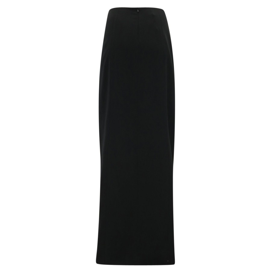Clothing Hellessy | Riahn Mini Skirt With Back Train Black