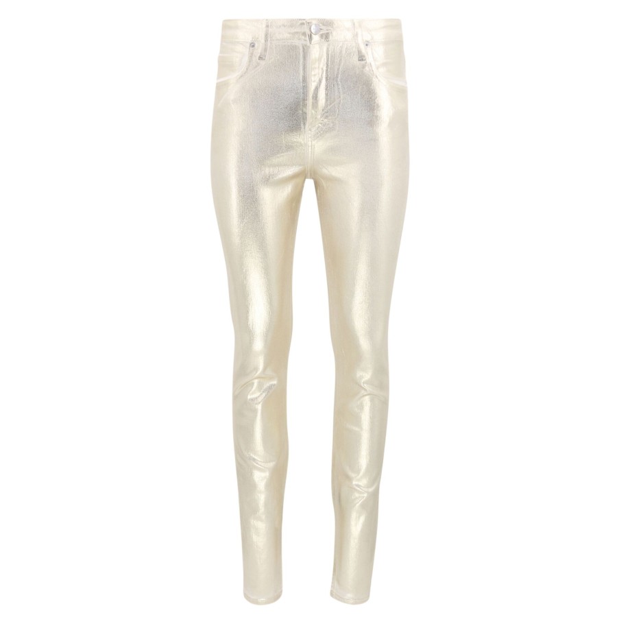 Clothing Simkhai | Rae Skinny Jean Gold Foil