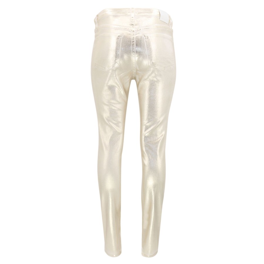 Clothing Simkhai | Rae Skinny Jean Gold Foil