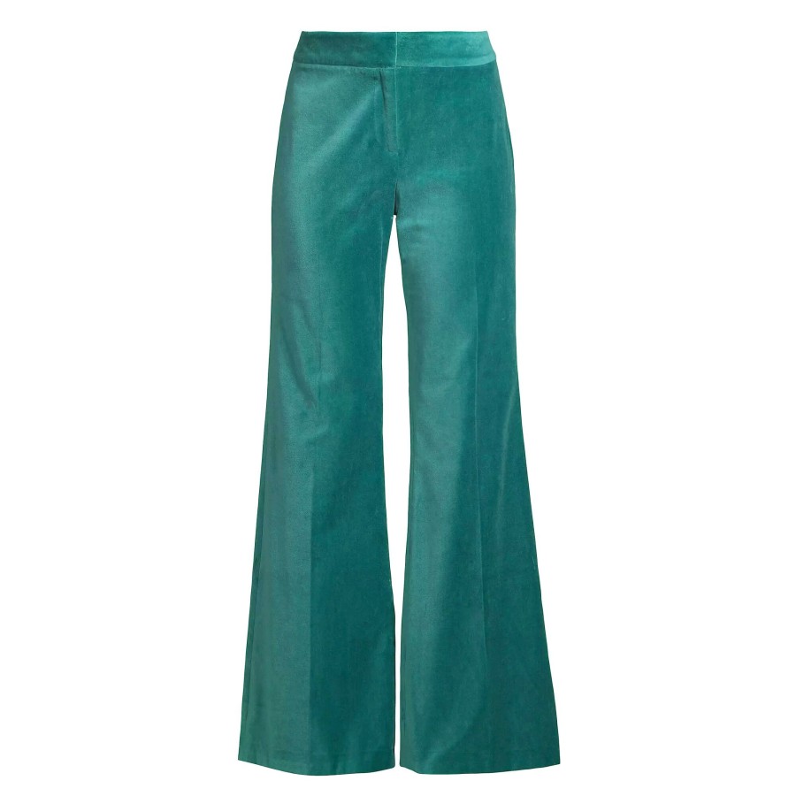 Clothing Kobi Halperin | Nile Flare Velvet Pants Sea Moss