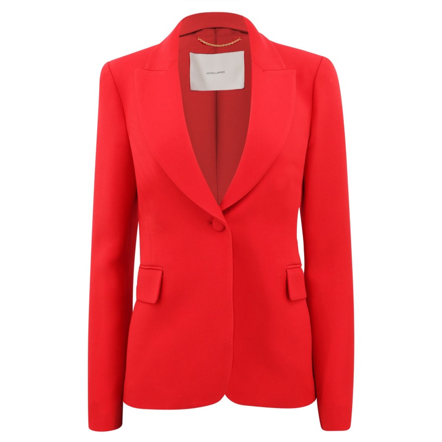 Clothing Adam Lippes | Single Breasted Blazer Vermilion