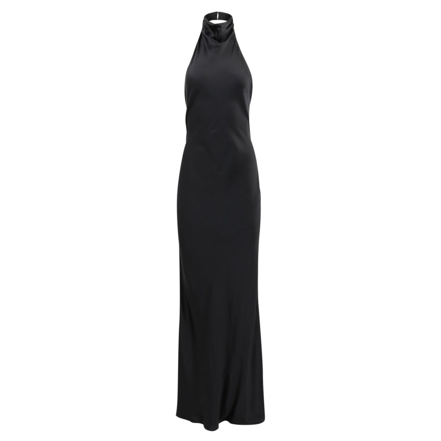 Clothing Amanda Uprichard | Rainier Silk Gown Black