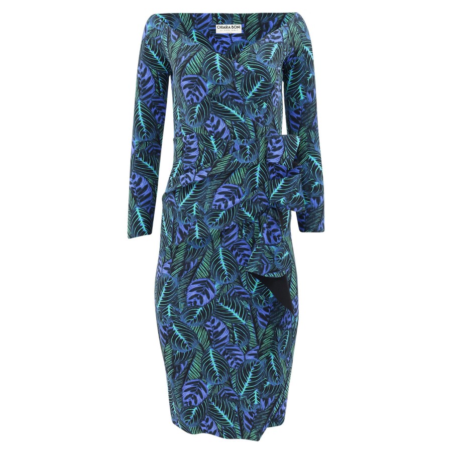 Clothing La Petite Robe | Silveria Print Cocktail Dress Felce