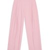 Clothing Ganni | Drapey Melange Pleat Pants Pinktull