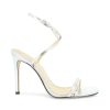 Shoes Schutz | Altina Metallic Leather Heeled Sandals Prata