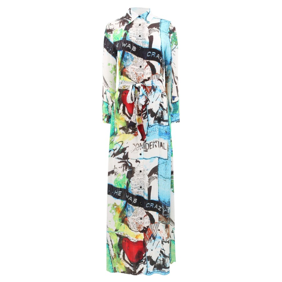 Clothing Alice + Olivia | Chassidy Maxi Shirt Dress Confidential