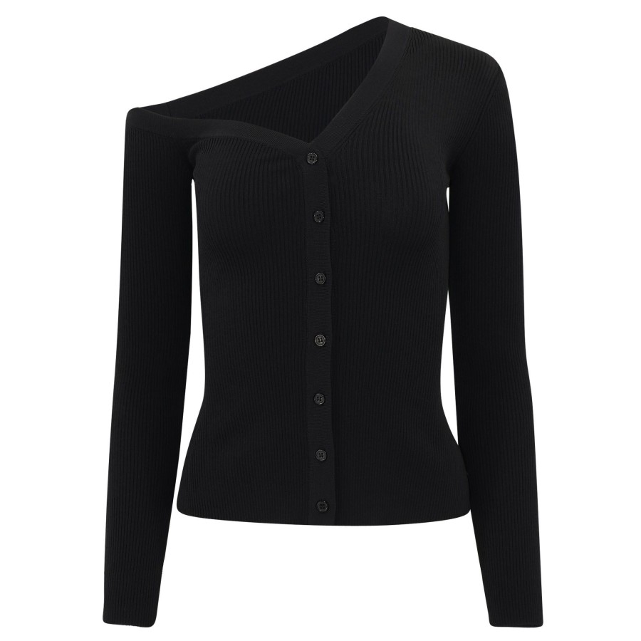 Clothing Staud | Craftsman Cardigan Sweater Black