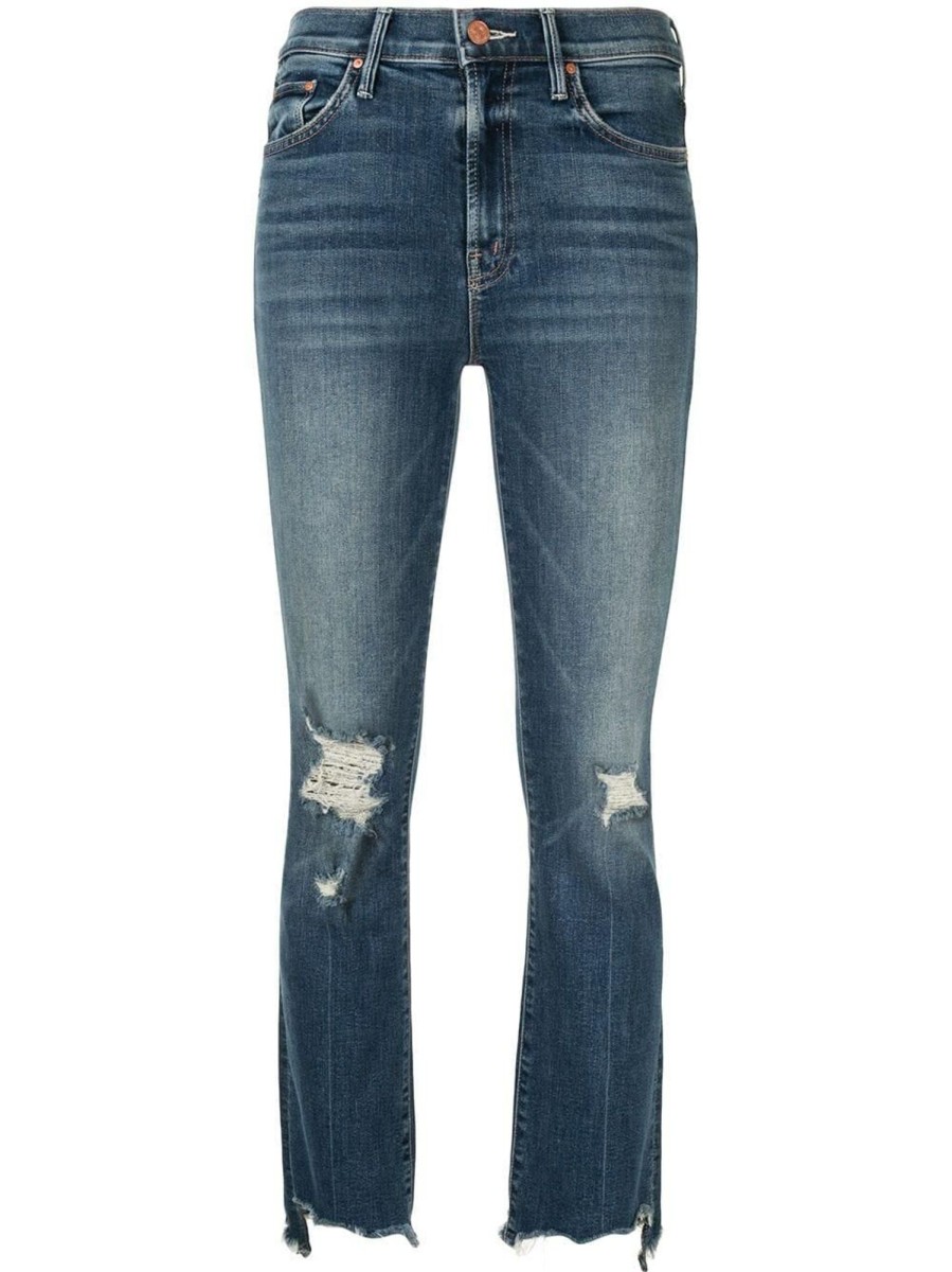 Clothing Mother | Insider Crop Step Chew Hem Jeans Doc
