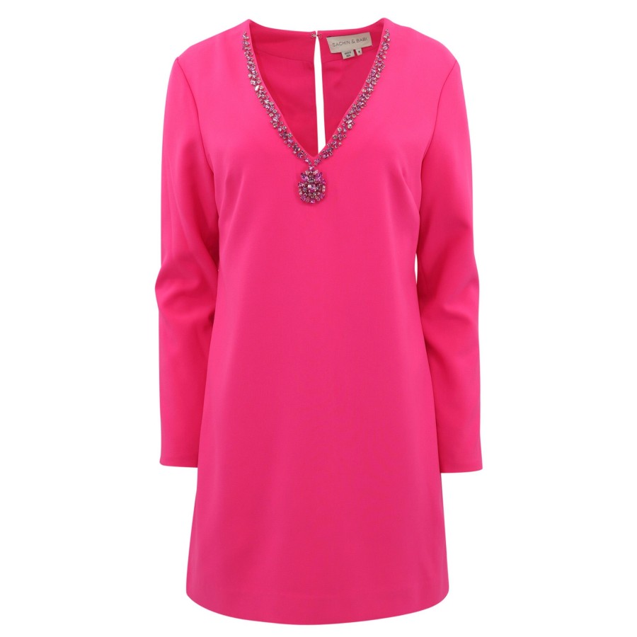 Clothing Sachin & Babi | Lorelei Dress Electric Pink