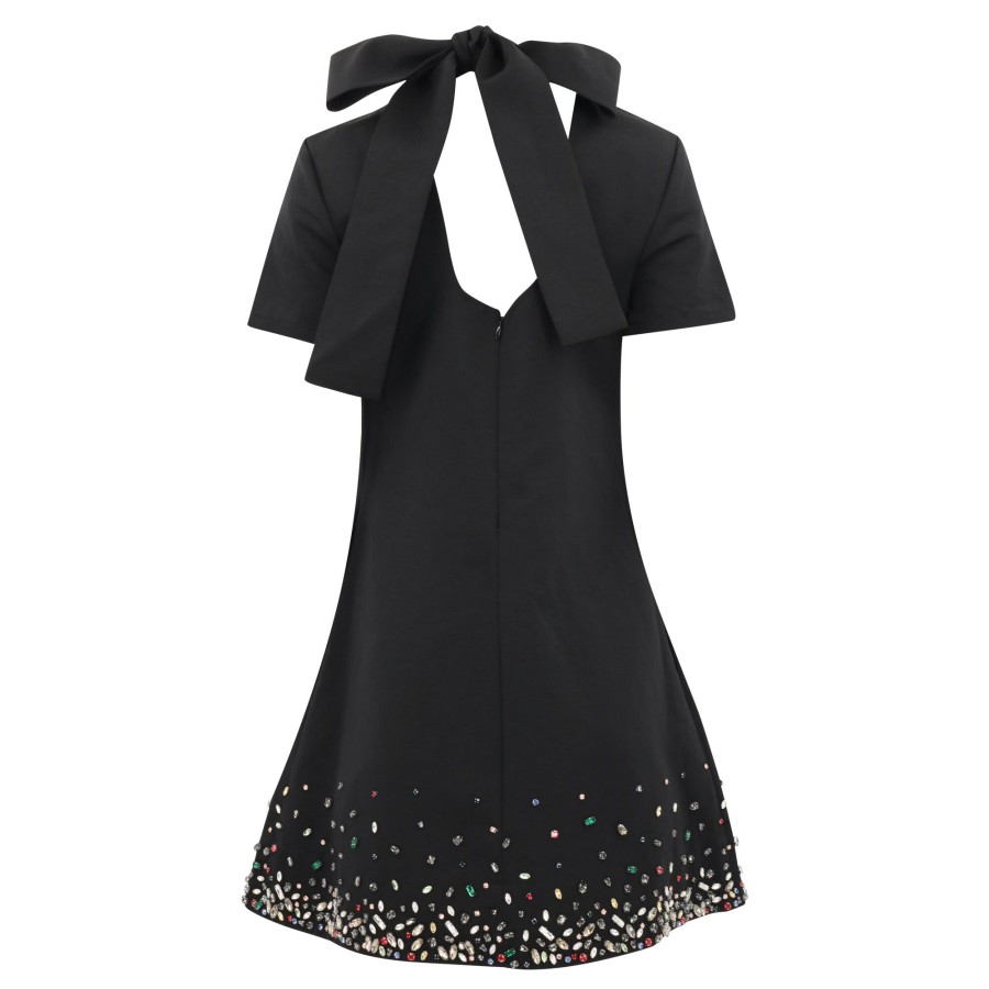 Clothing Staud | Mini Ilana Dress Black/Silver