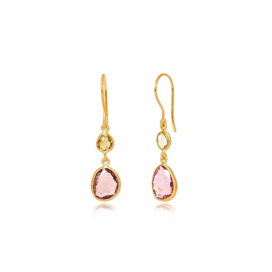 Jewelry Pippa Small | A New Day Double Drop Earrings Mixed Sapphires
