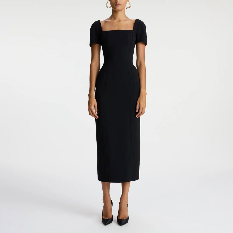 Clothing A.L.C. | Elvie Midi Dress Black
