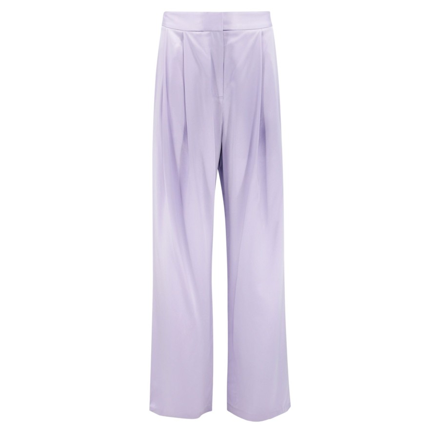 Clothing Adam Lippes | Double Pleat Pant Lavender