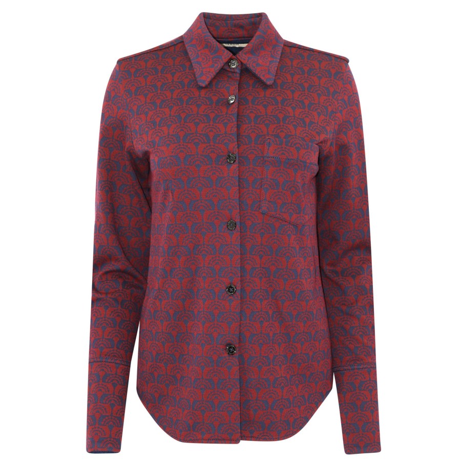 Clothing Odeeh | Carnations Shirt Chianti