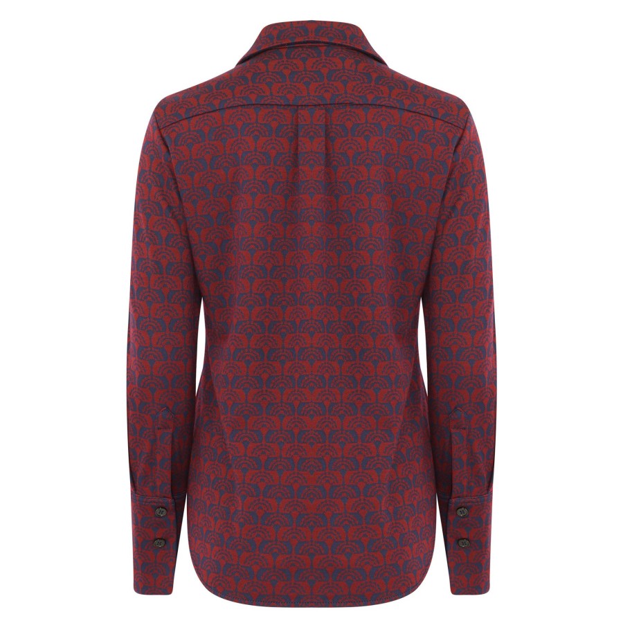 Clothing Odeeh | Carnations Shirt Chianti