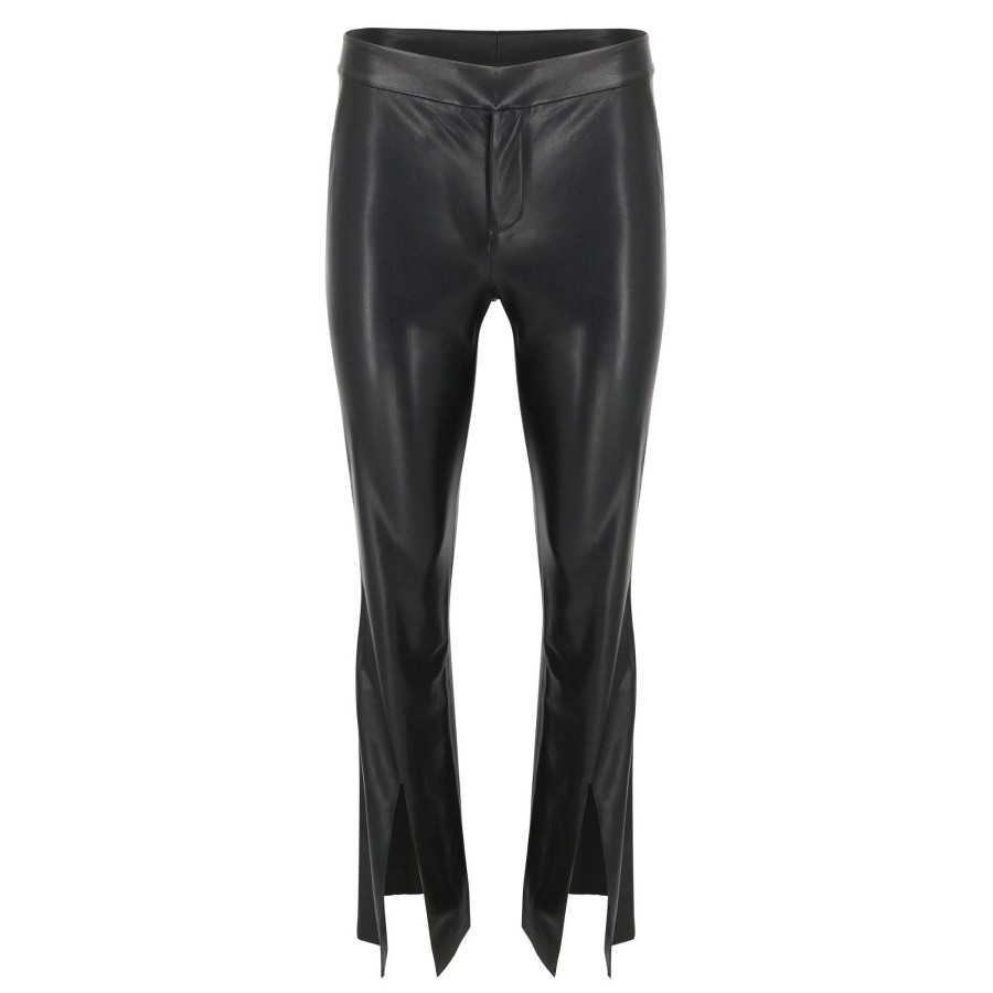Clothing Alice + Olivia | Walker Vegan Leather Pant Black