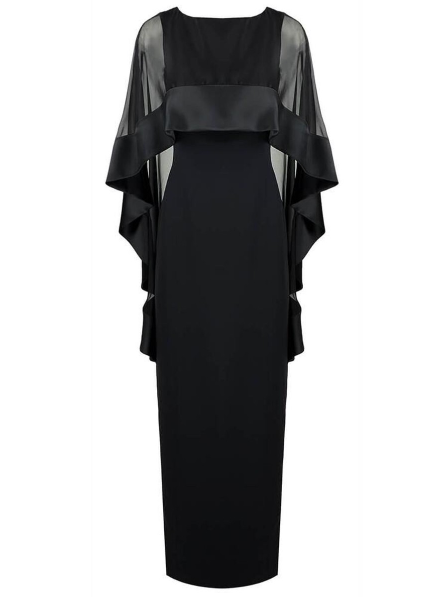 Clothing Tom & Linda Platt | Saturn Overlay Gown Black