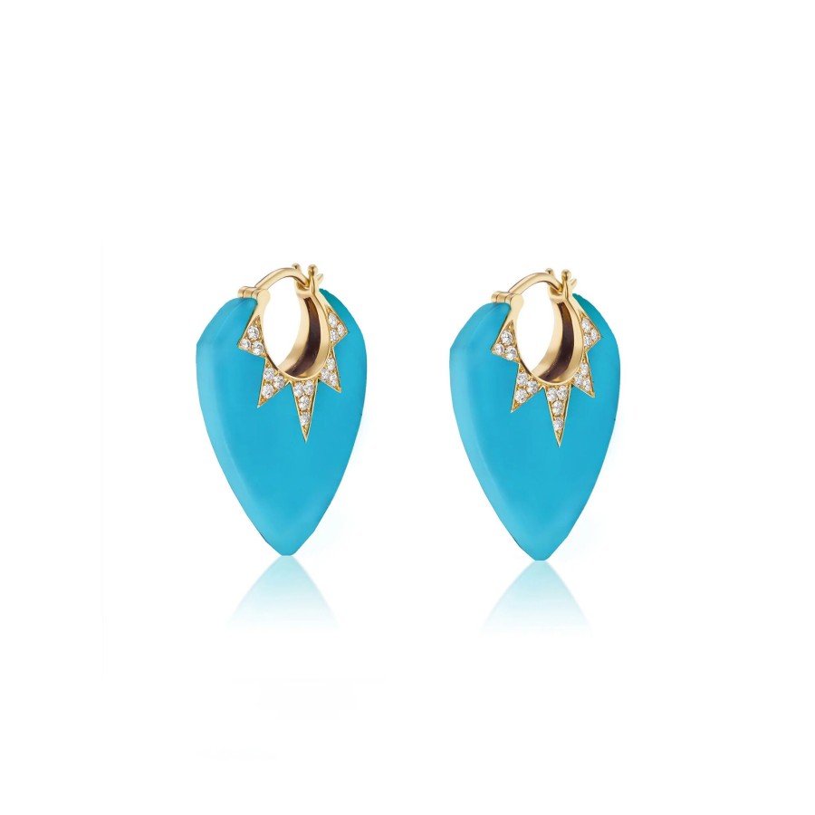 Jewelry Sorellina | Classic Guitar Pick Earrings Turquoise