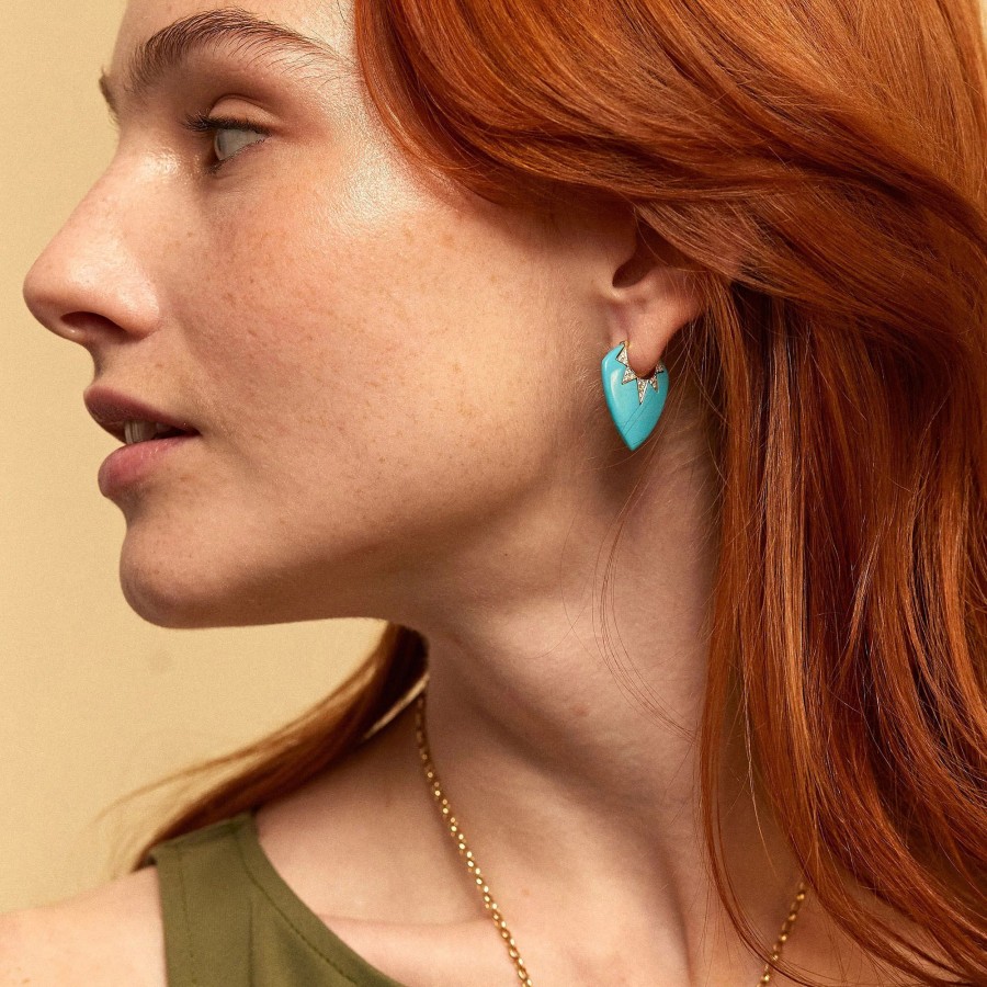 Jewelry Sorellina | Classic Guitar Pick Earrings Turquoise