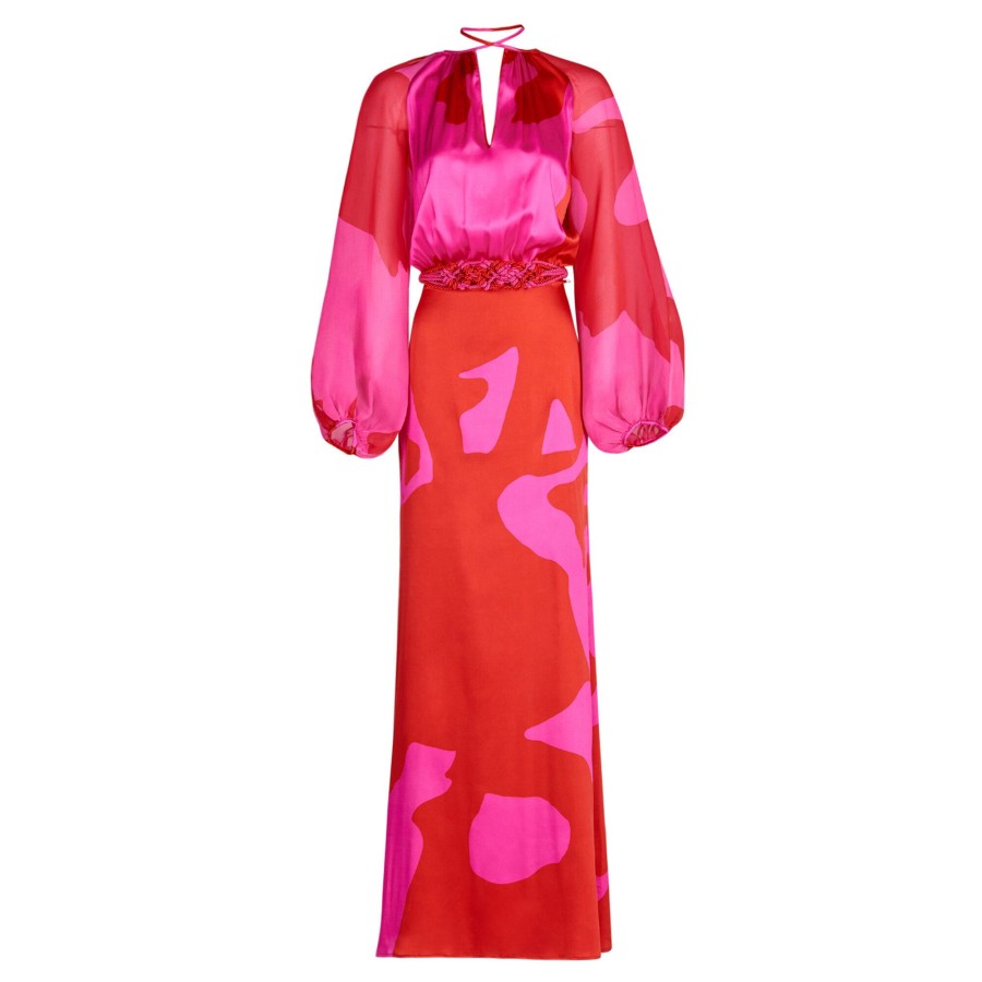 Clothing Silvia Tcherassi | Messina Dress Vermillion