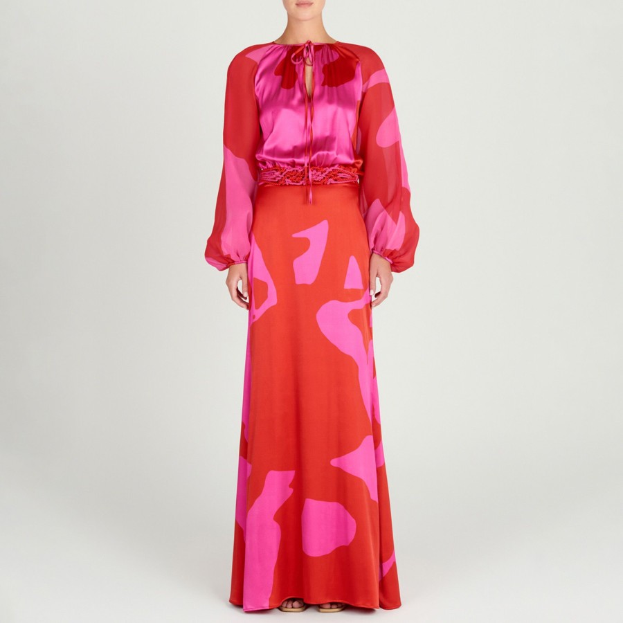 Clothing Silvia Tcherassi | Messina Dress Vermillion