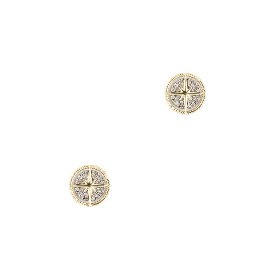 Jewelry Cindy Ensor | Sundial Stud Earrings Gold