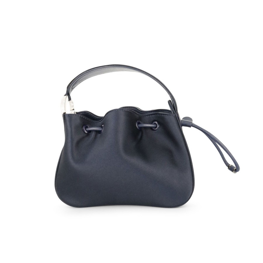 Handbags Oscar de la Renta | Crystal Pave Nano O Handle Bag Navy